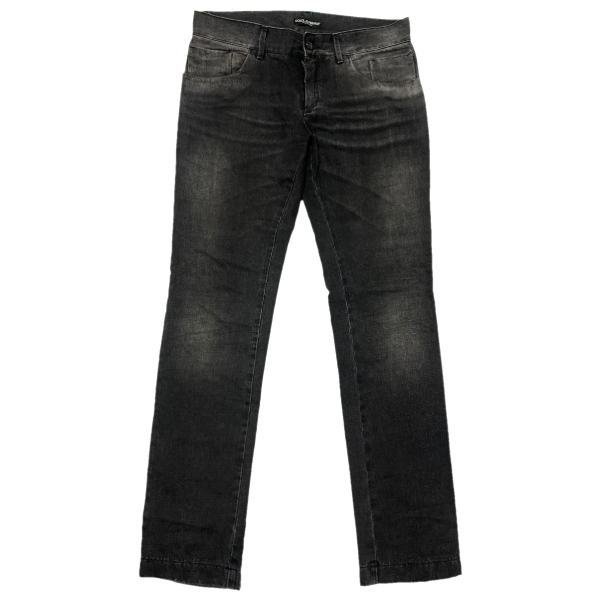 Pre-owned Dolce & Gabbana Straight Jeans In Silver