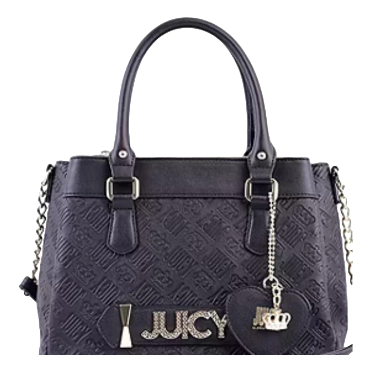 Pre-owned Juicy Couture Vinyl Handbag In Black