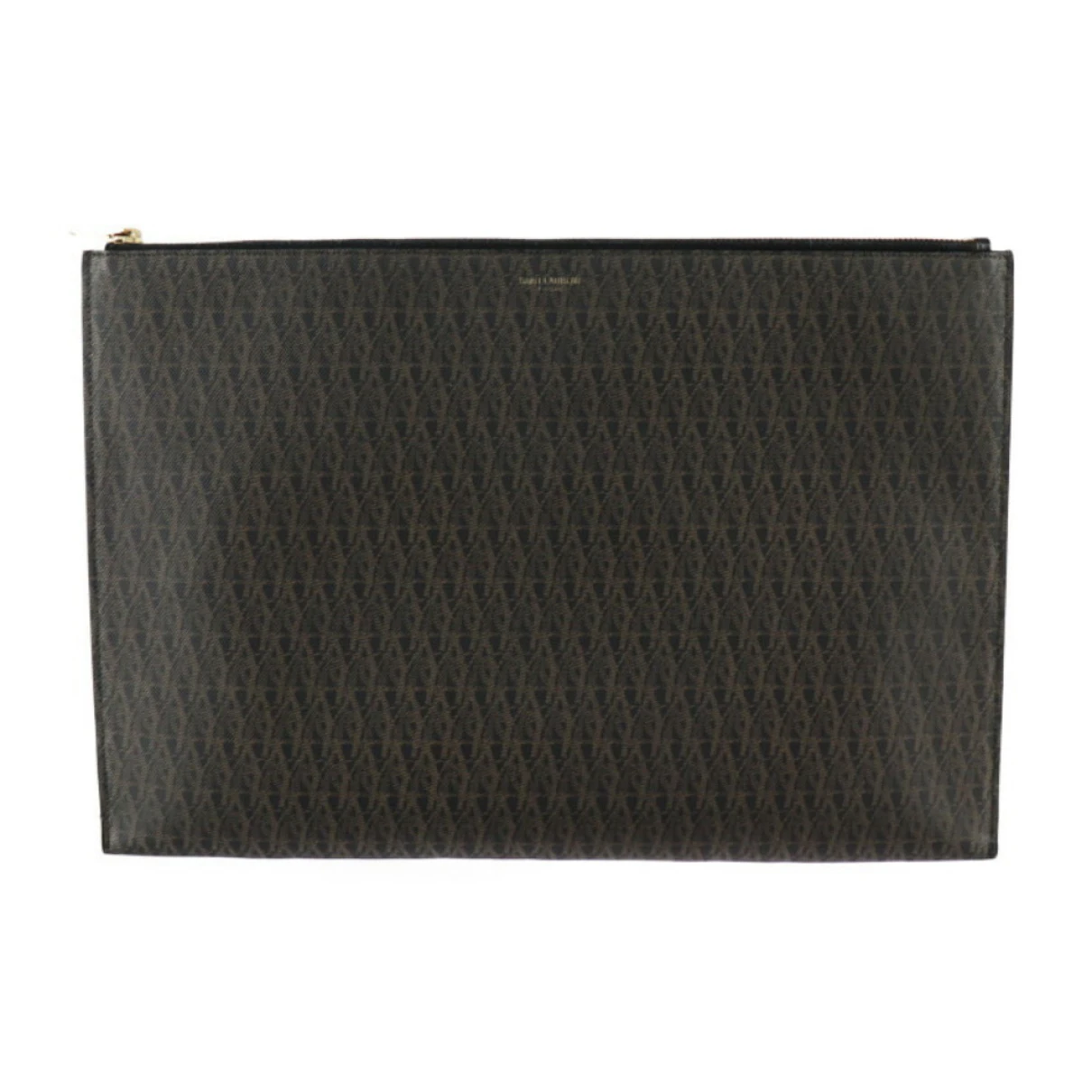Pre-owned Saint Laurent Cloth Clutch Bag In Brown