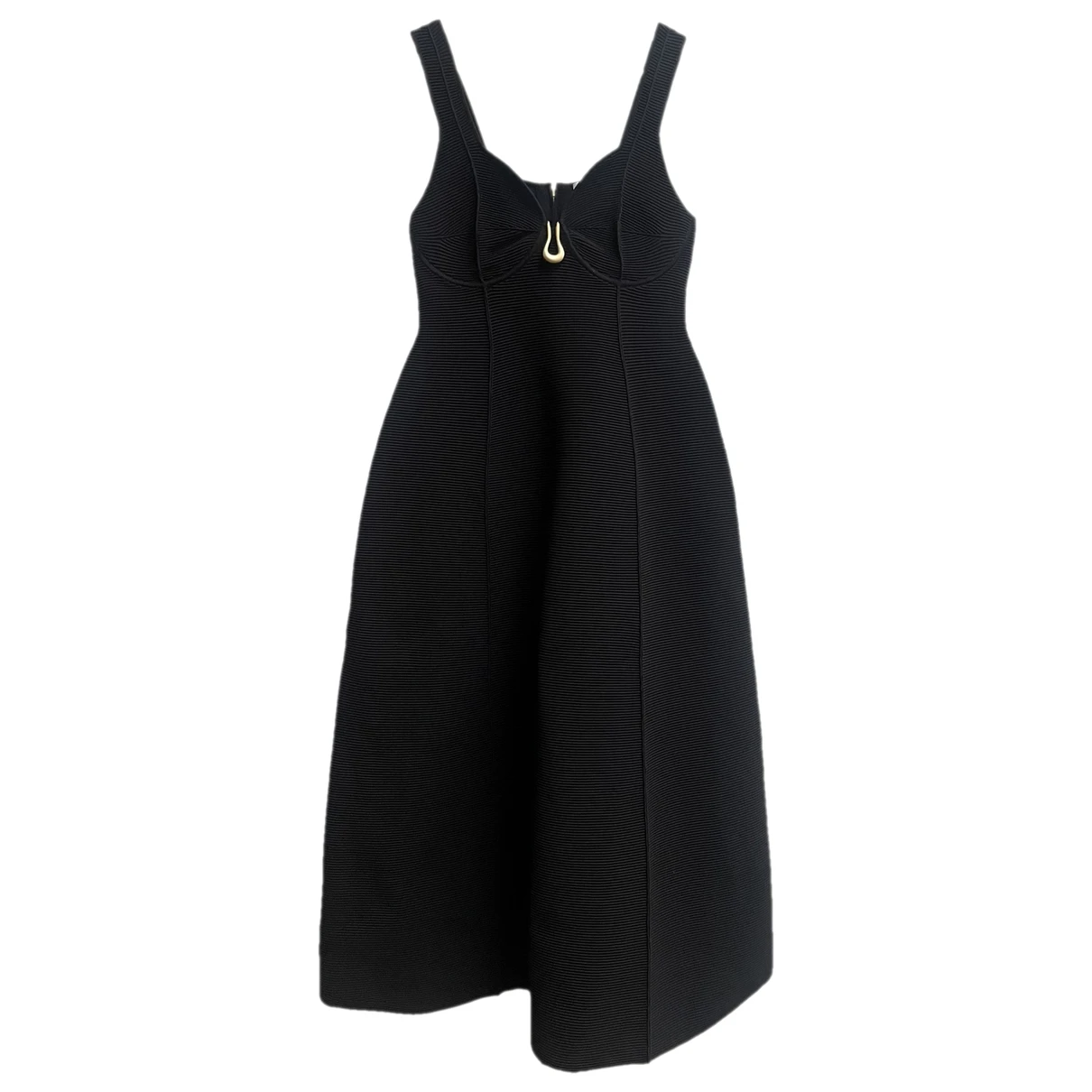 Pre-owned Aje Mid-length Dress In Black