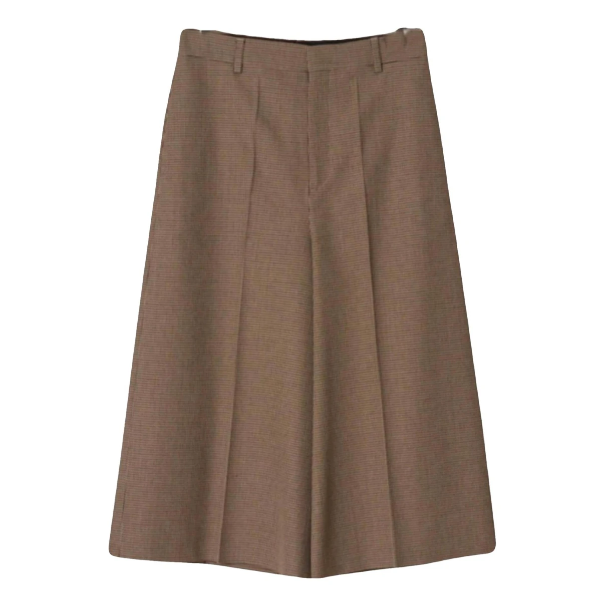 Pre-owned Celine Wool Large Pants In Brown