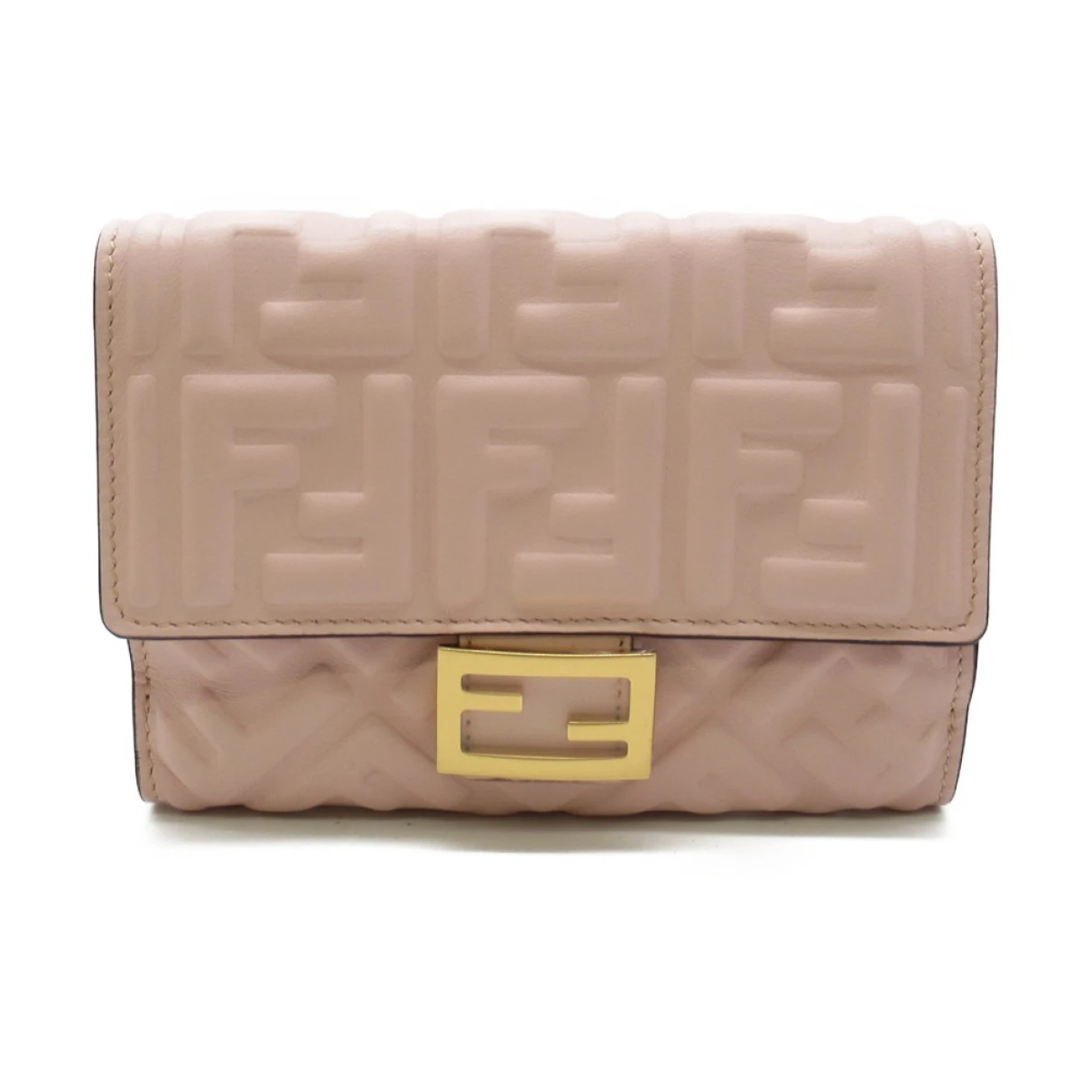 Pre-owned Fendi Leather Wallet In Pink