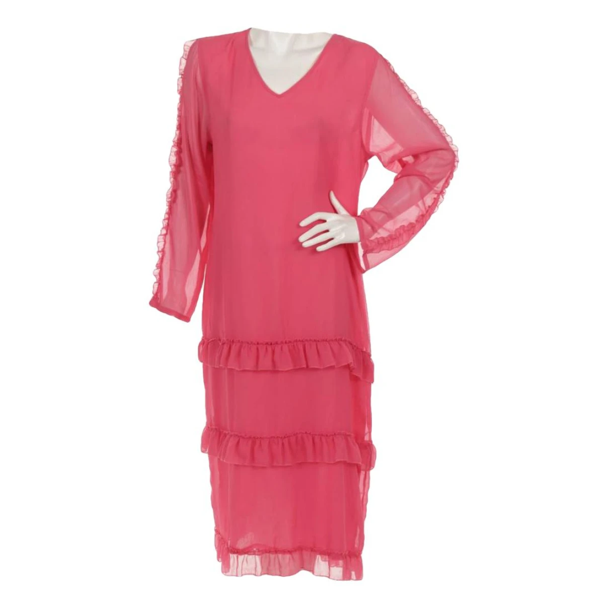 Pre-owned Hosbjerg Mid-length Dress In Pink