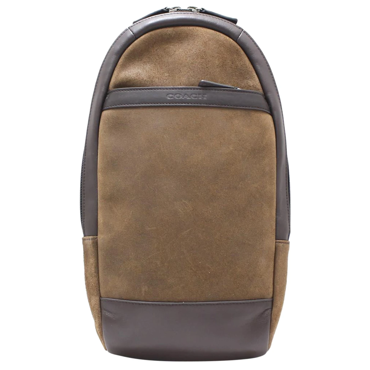 Pre-owned Coach Backpack In Brown