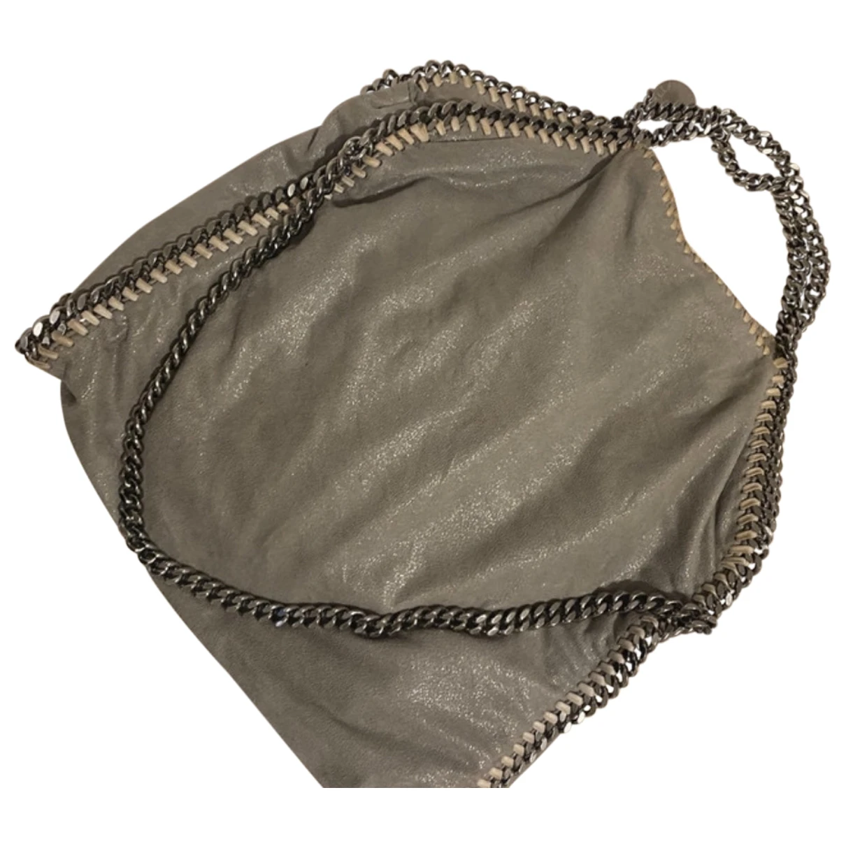 Pre-owned Stella Mccartney Falabella Pony-style Calfskin Handbag In Silver