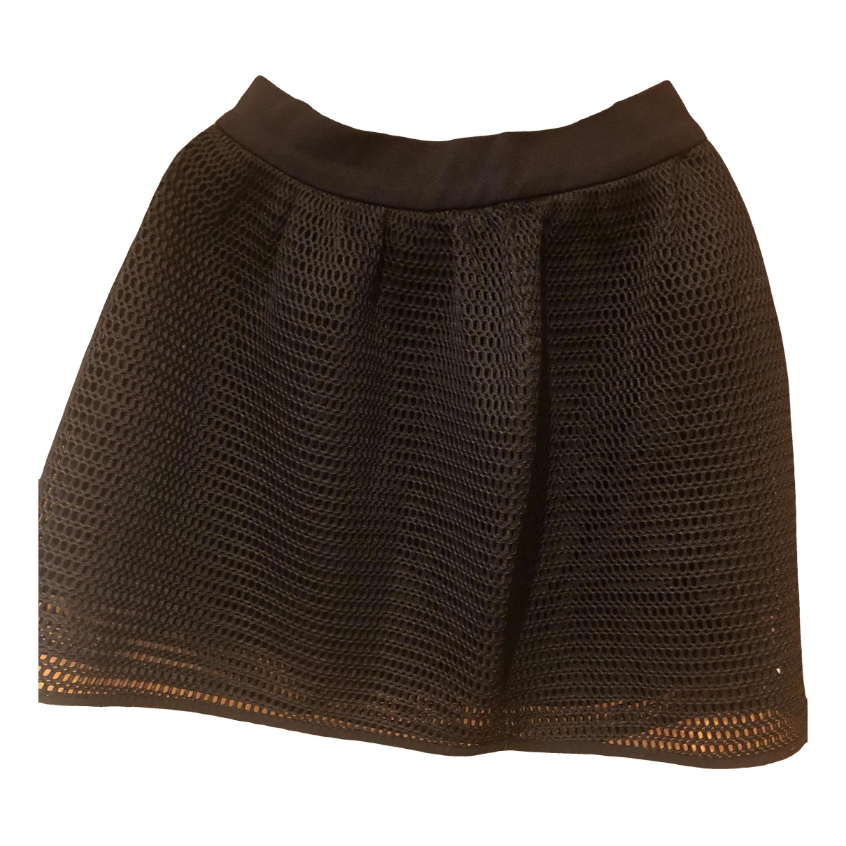 Pre-owned Ikks Mid-length Skirt In Black