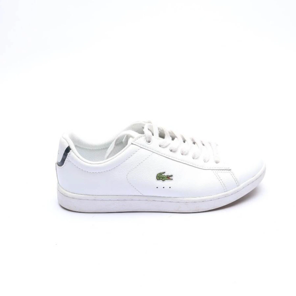 Pre-owned Lacoste Leather High Trainers In White