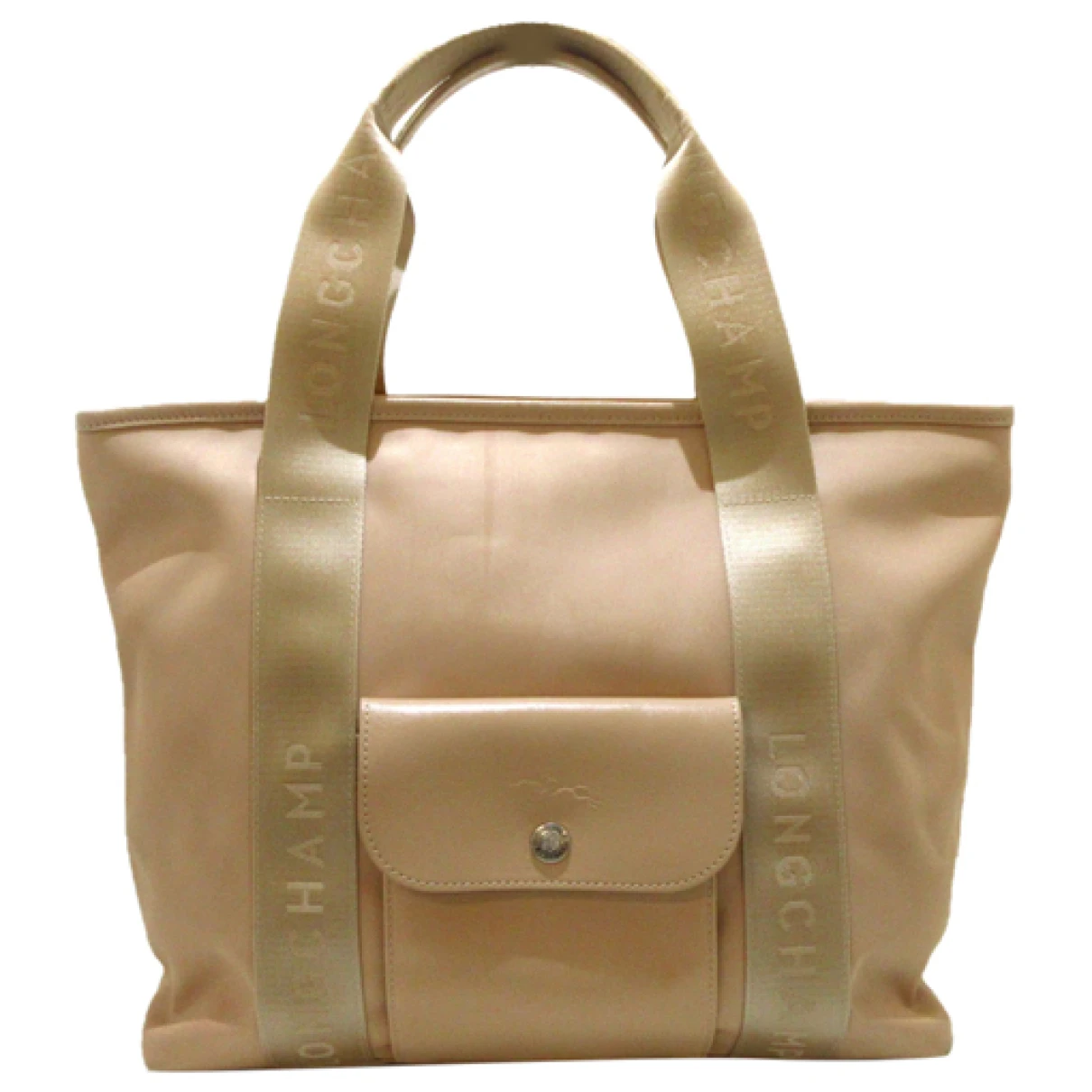 Pre-owned Longchamp Tote In Beige