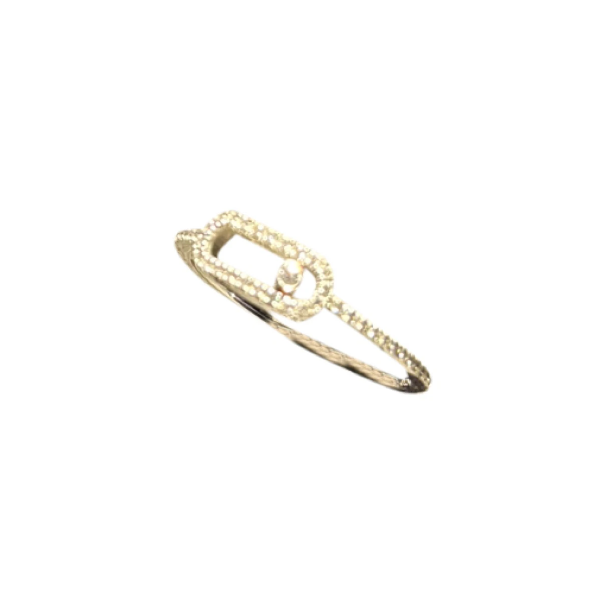 Pre-owned Messika Move Classique White Gold Ring In Silver