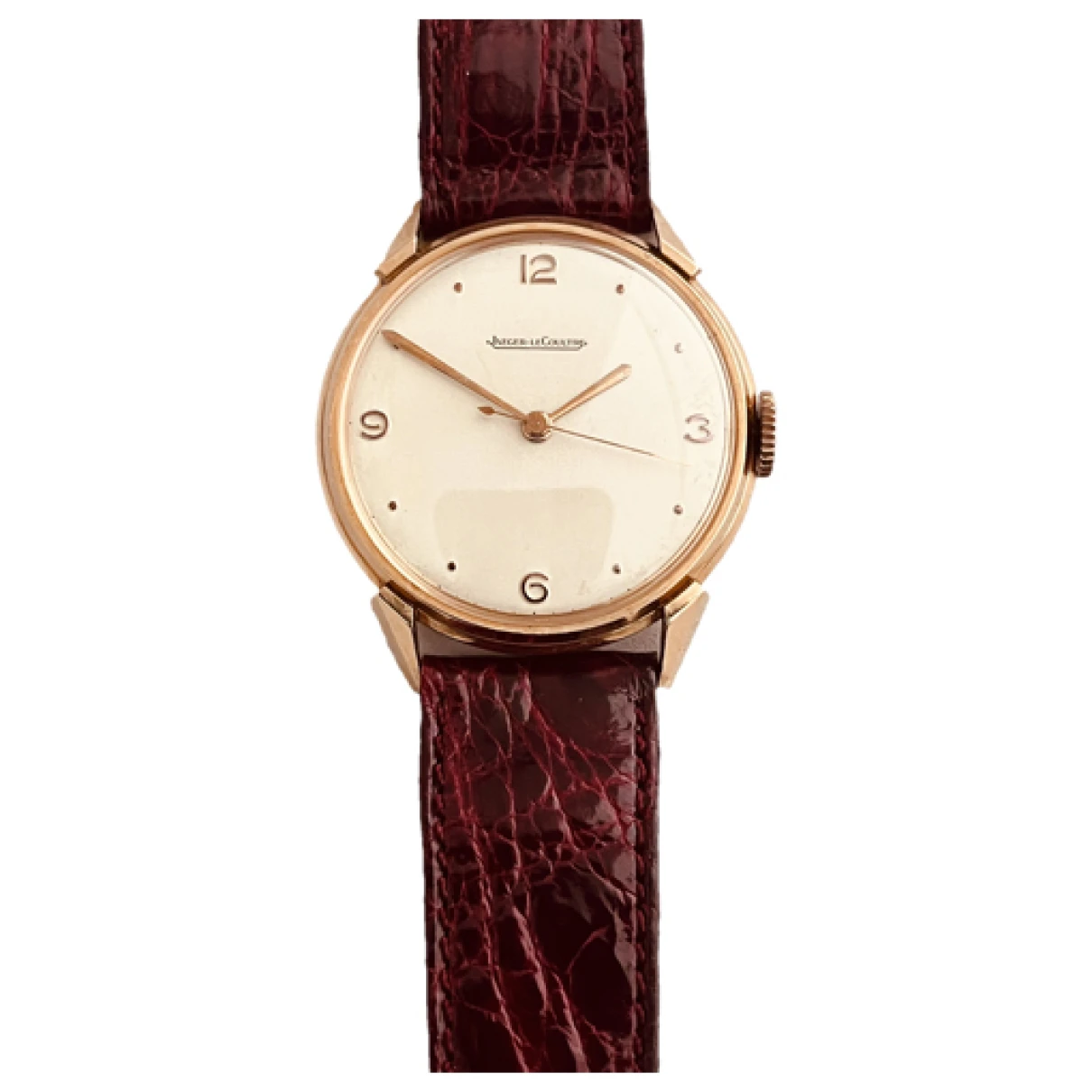 Pre-owned Jaeger-lecoultre Vintage Gold Watch In Ecru