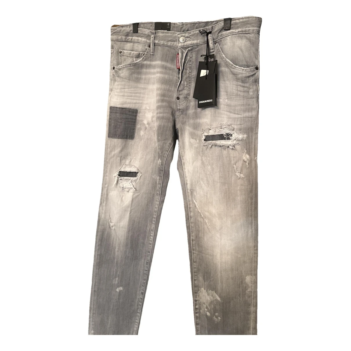 Pre-owned Dsquared2 Straight Jeans In Grey