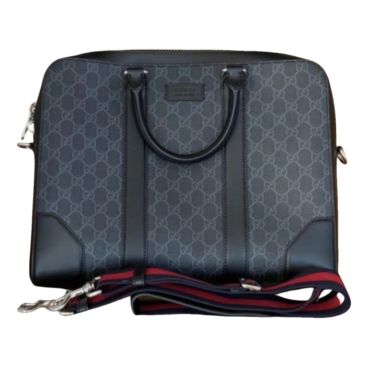 Pre-owned Gucci Leather Bag In Black