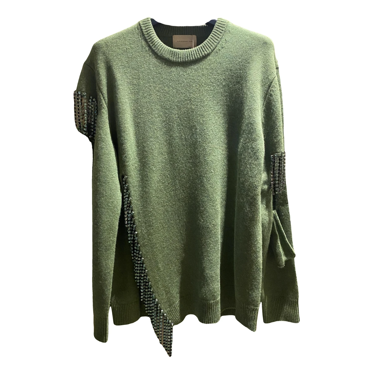 Pre-owned Christopher Kane Wool Jumper In Green