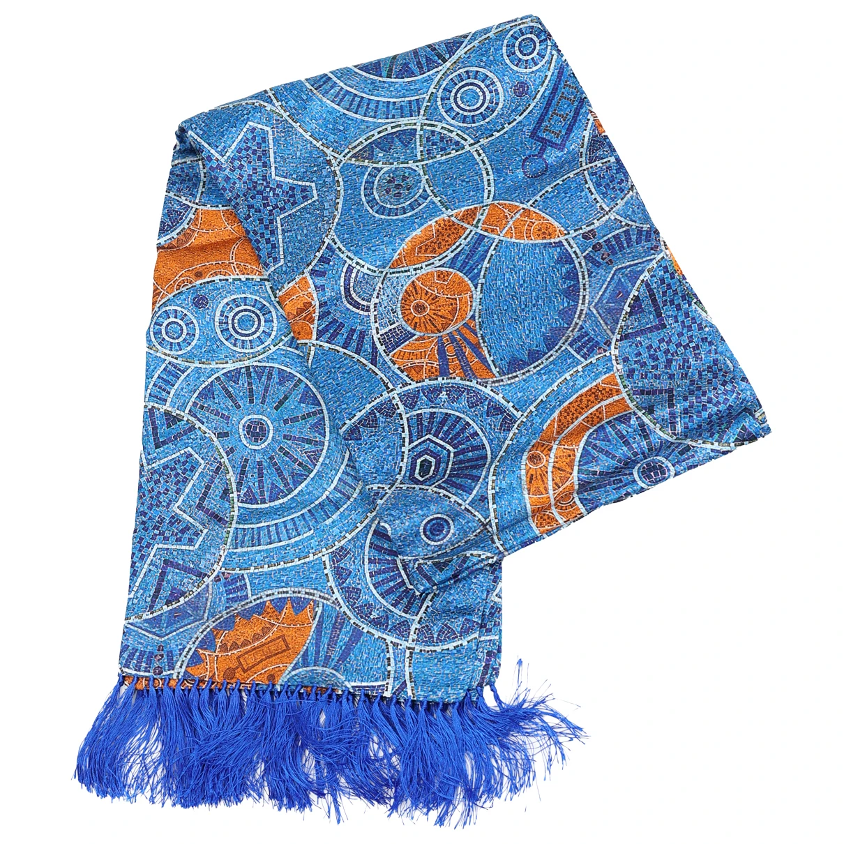 Pre-owned Zilli Silk Scarf In Blue