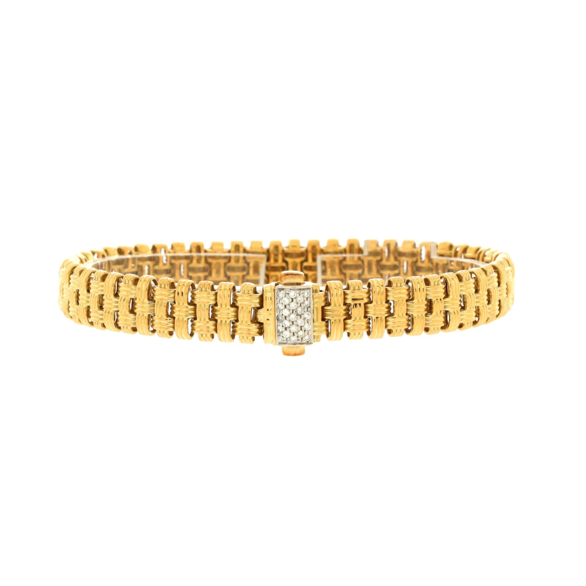 Pre-owned Roberto Coin Yellow Gold Bracelet