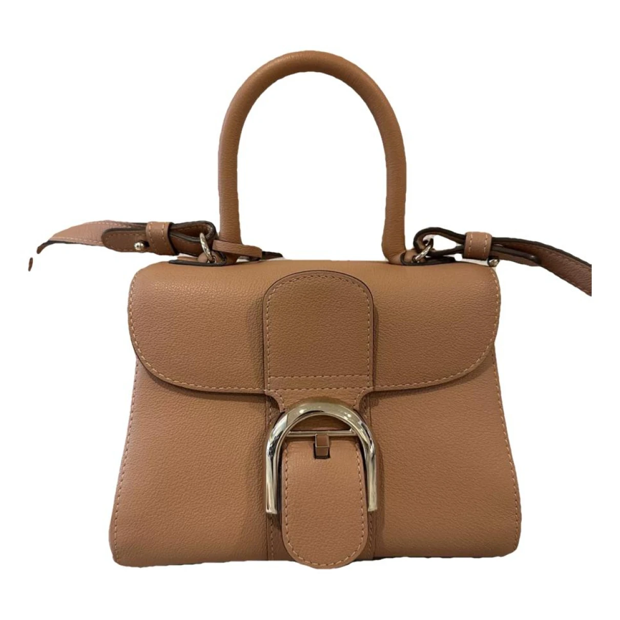 Pre-owned Delvaux Brillant Leather Handbag In Brown