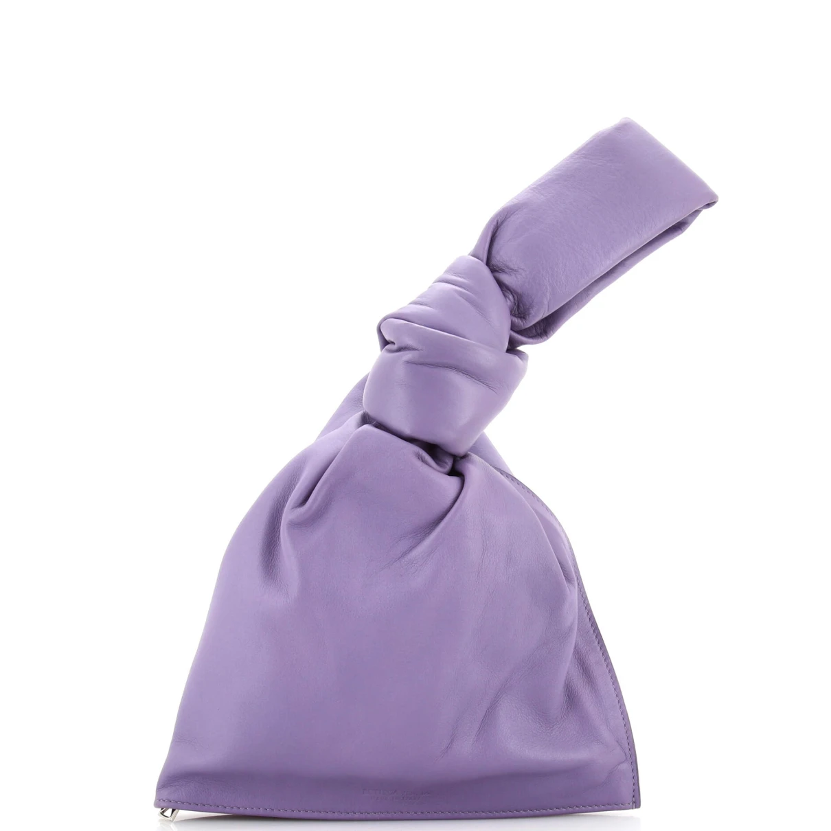 Pre-owned Bottega Veneta Leather Clutch Bag In Purple