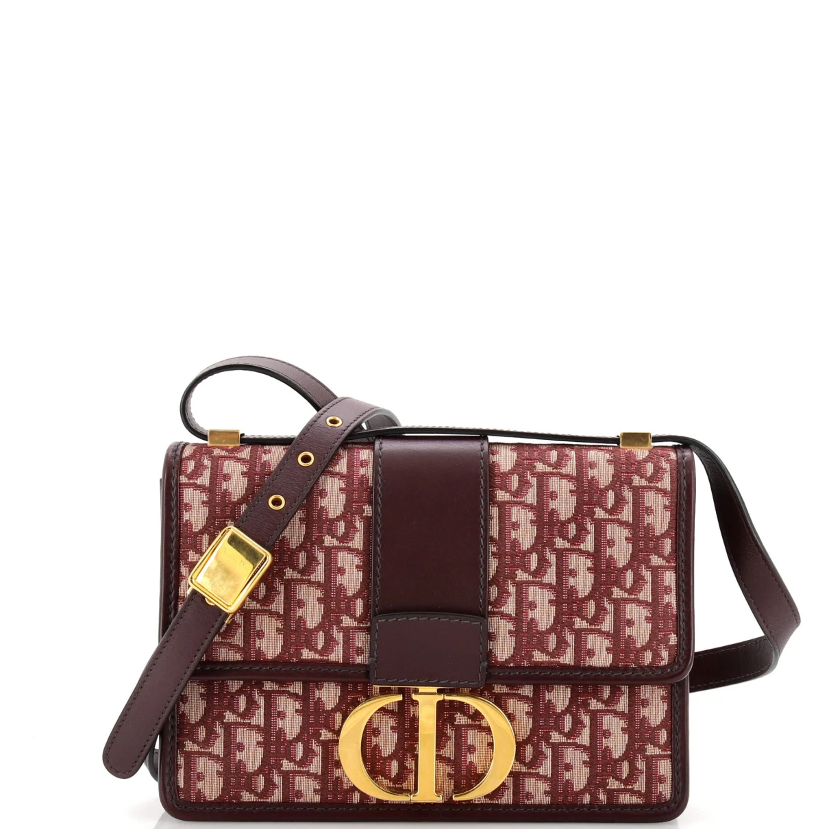 Pre-owned Dior Cloth Crossbody Bag In Red