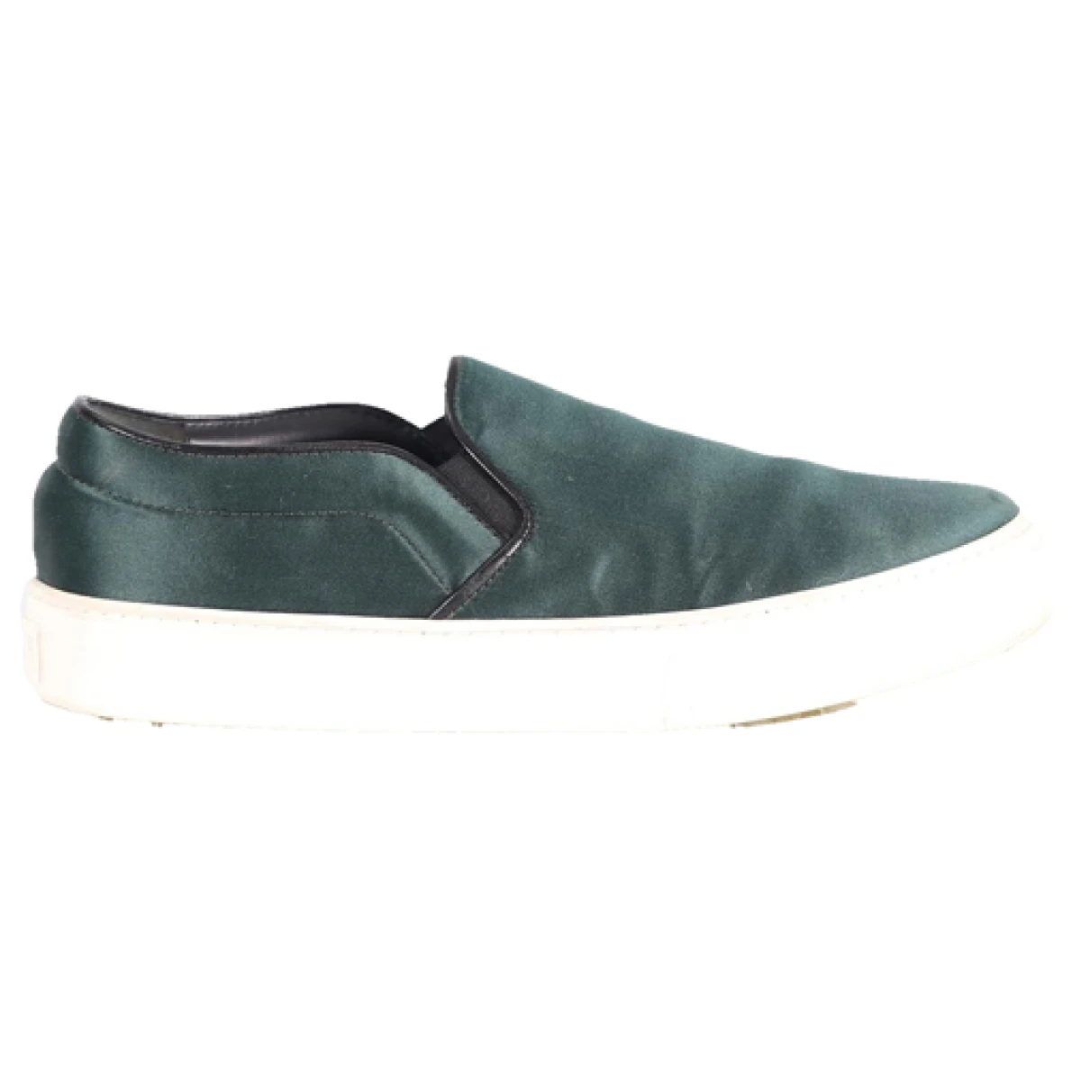 Pre-owned Celine Flats In Green