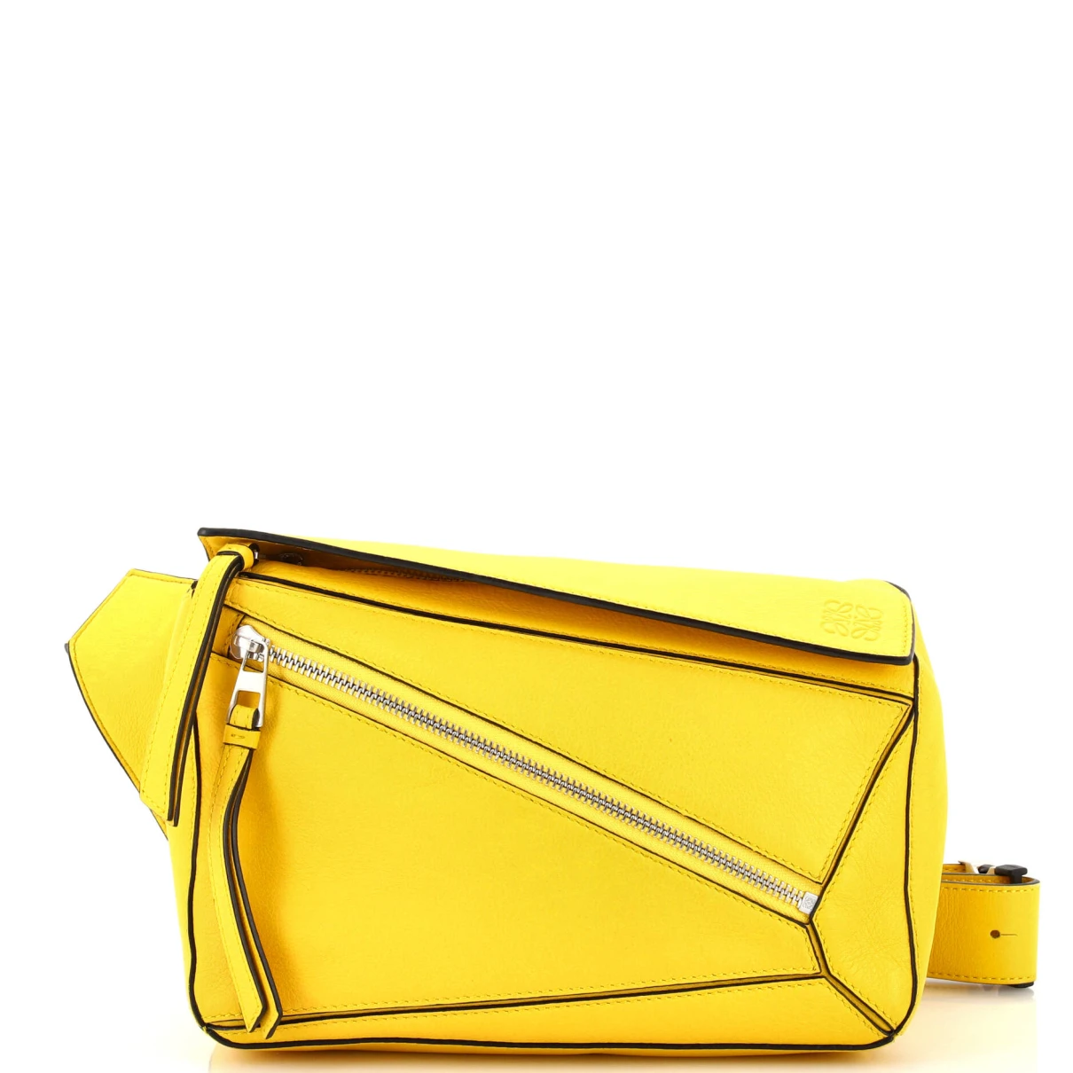 Pre-owned Loewe Leather Crossbody Bag In Yellow