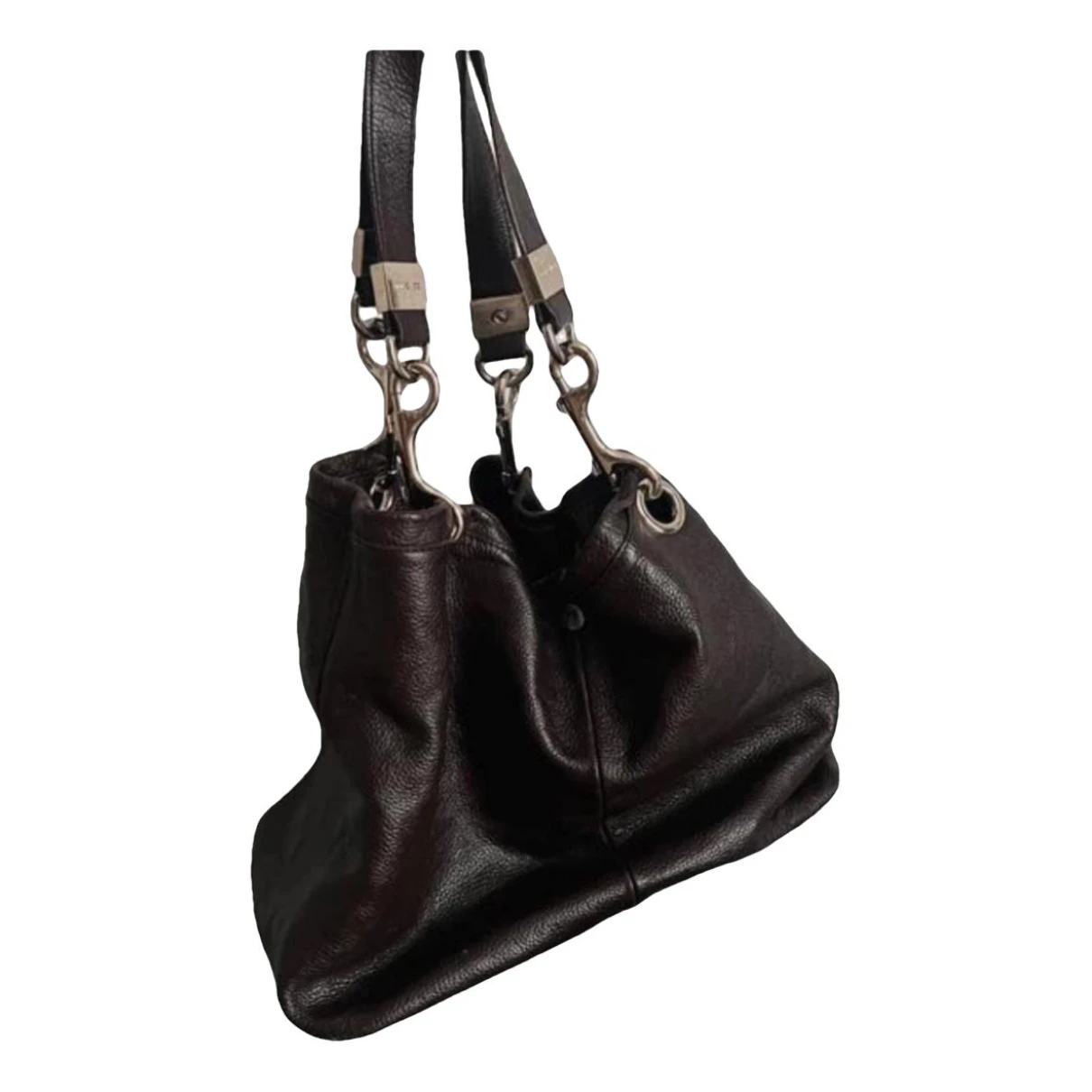 Pre-owned Jimmy Choo Leather Handbag In Brown