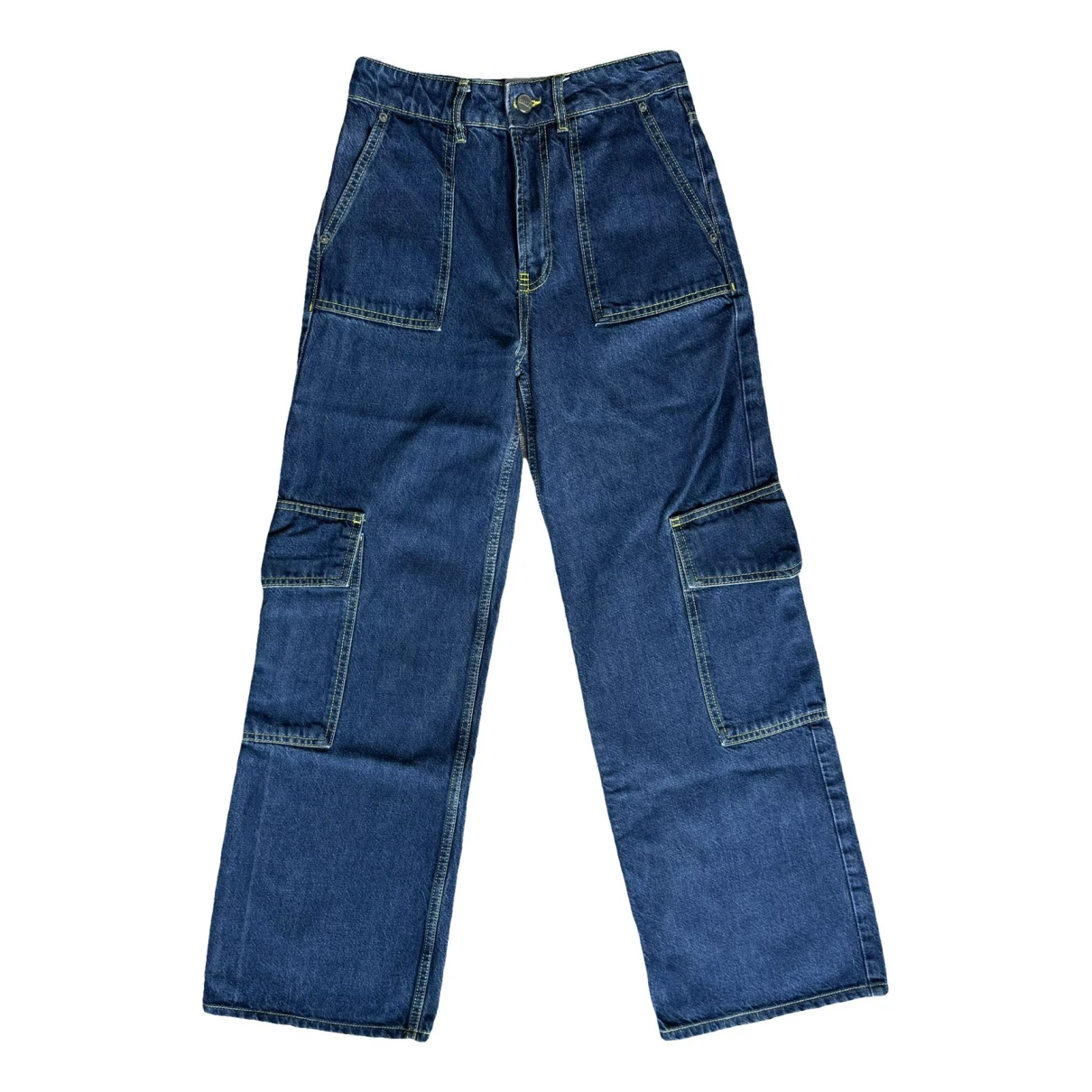 Pre-owned Ganni Jeans In Blue