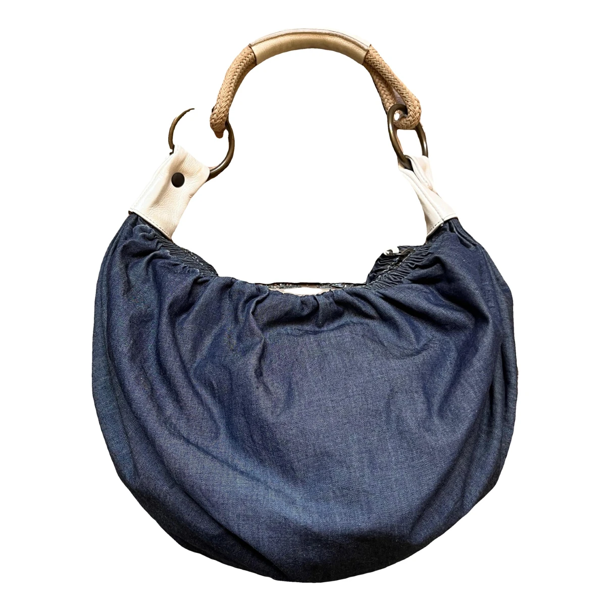 Pre-owned Miu Miu Miu Spirit Handbag In Blue