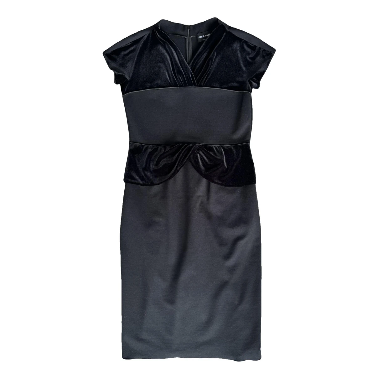 Pre-owned Giorgio Armani Mid-length Dress In Black
