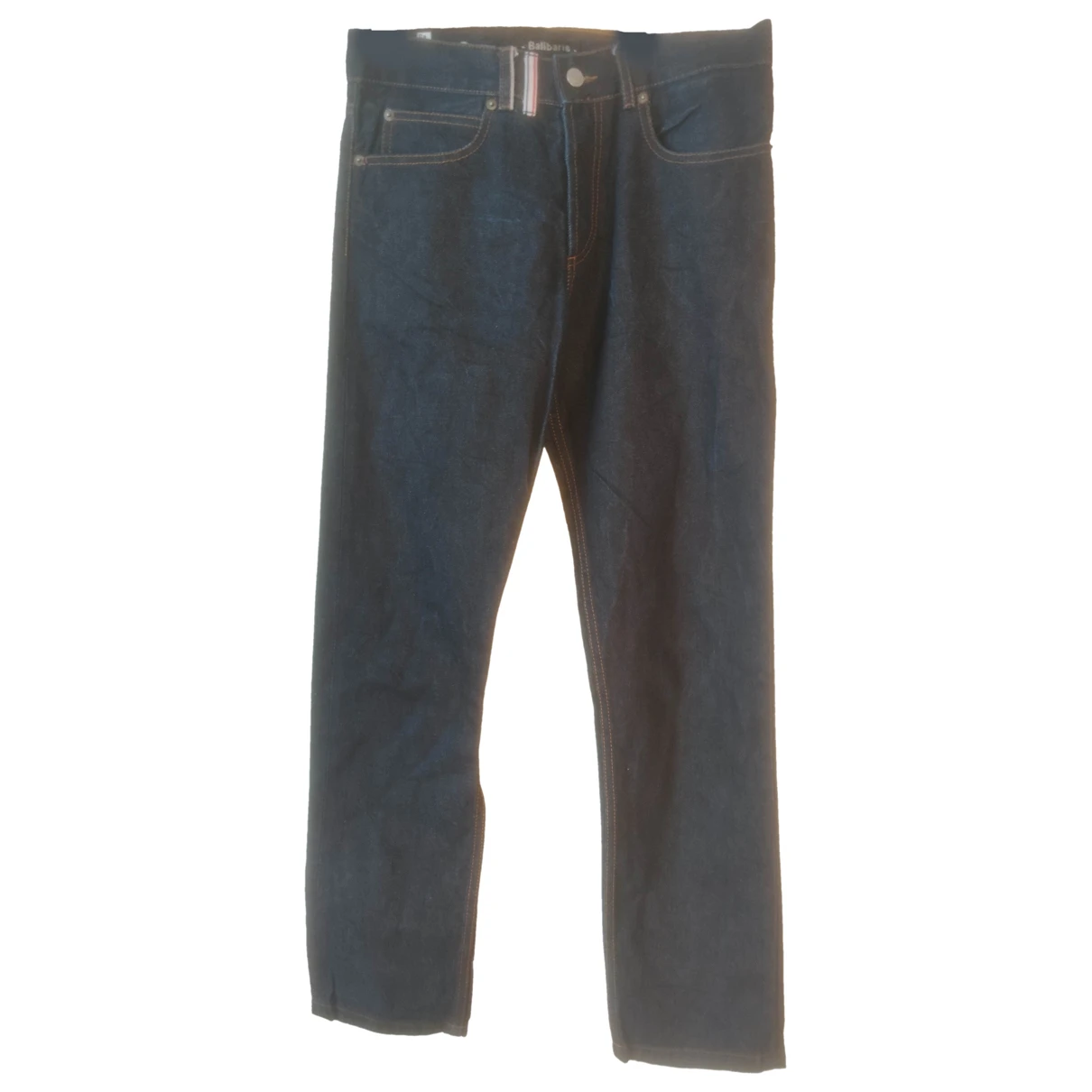 Pre-owned Balibaris Straight Jeans In Navy