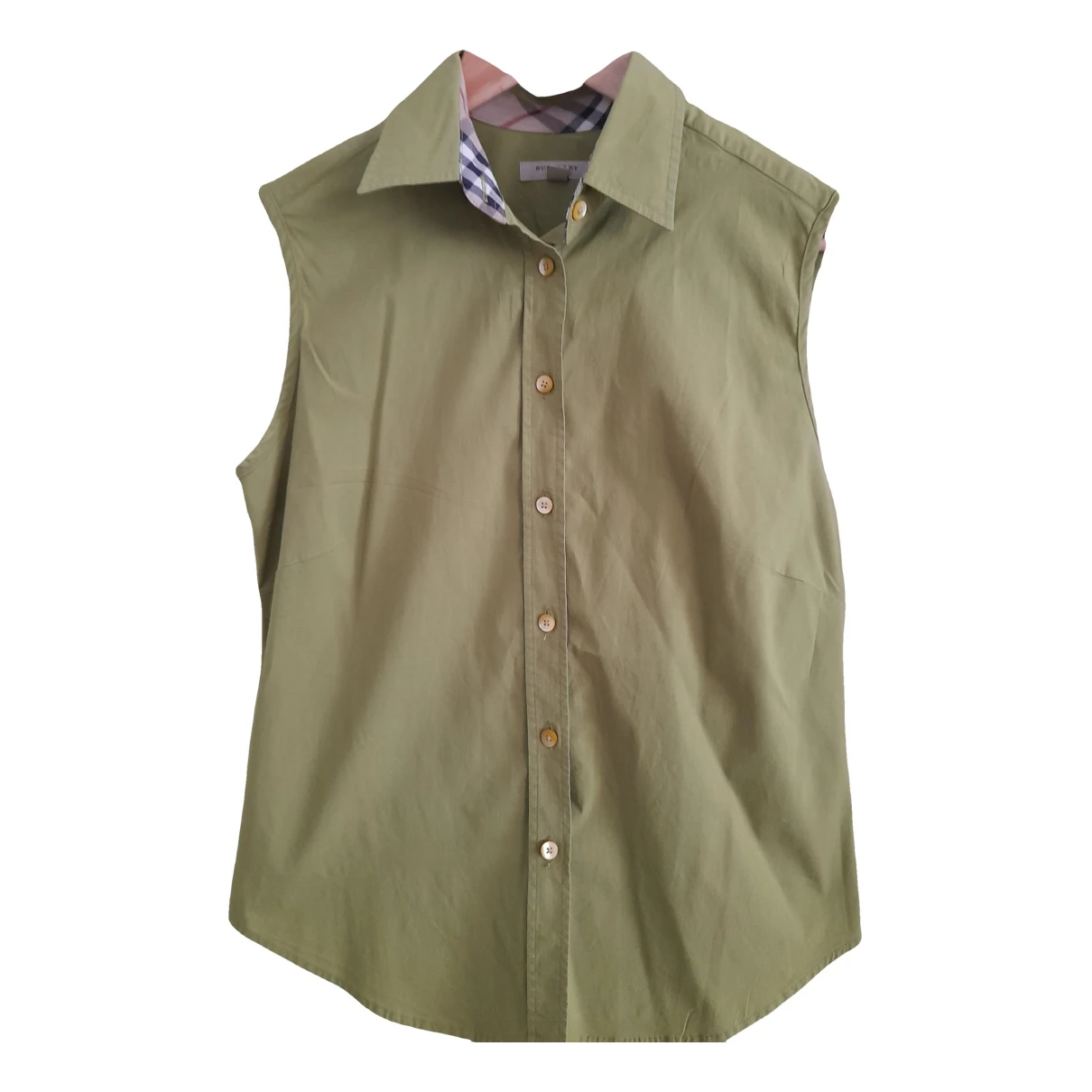 Pre-owned Burberry Blouse In Green