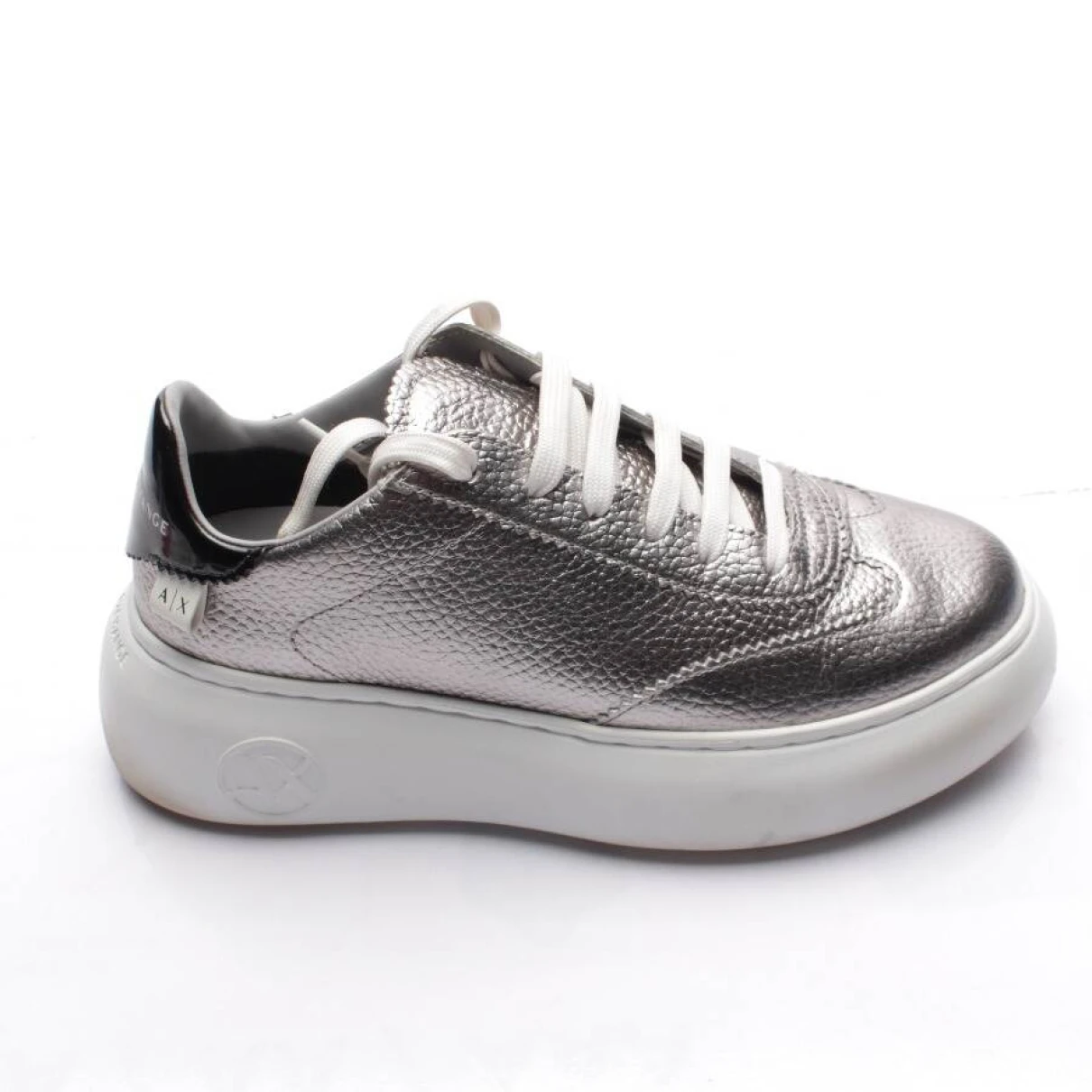 Pre-owned Armani Exchange Leather Trainers In Other