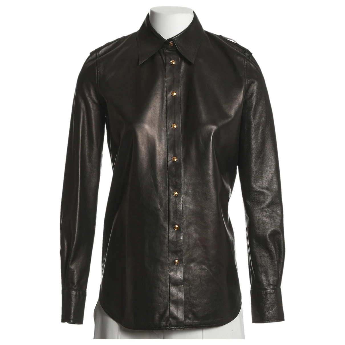 Pre-owned Tom Ford Leather Shirt In Black