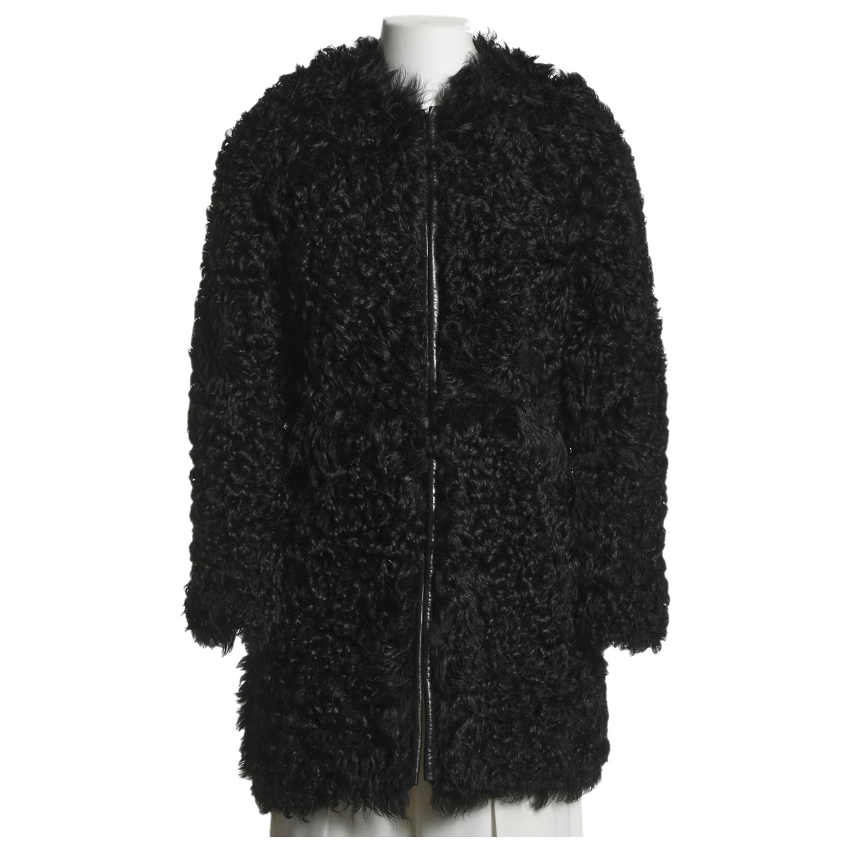 Pre-owned Isabel Marant Shearling Coat In Black