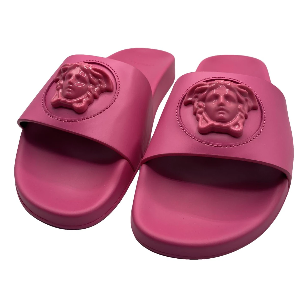 Pre-owned Versace Mules In Pink