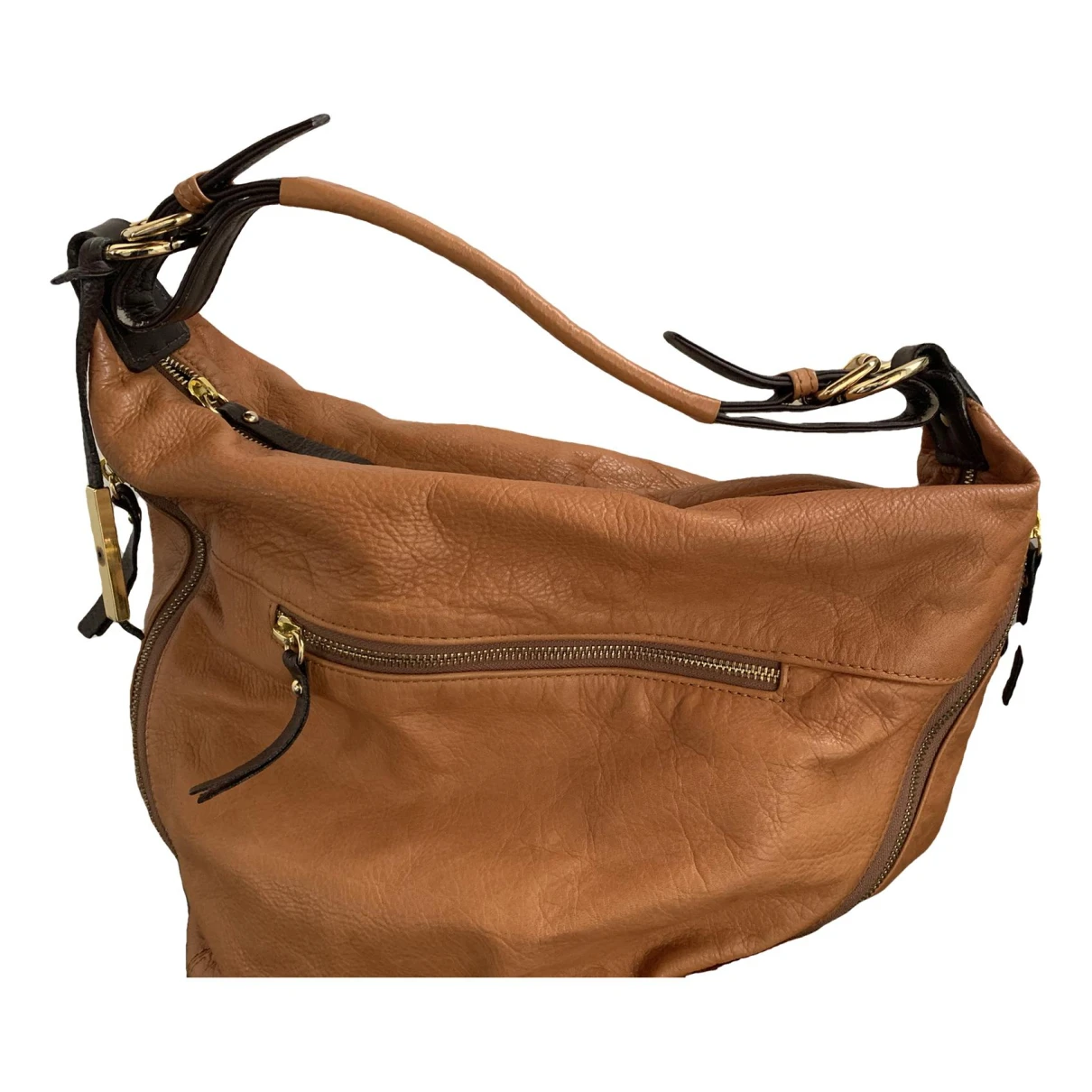Pre-owned Baldinini Leather Handbag In Camel