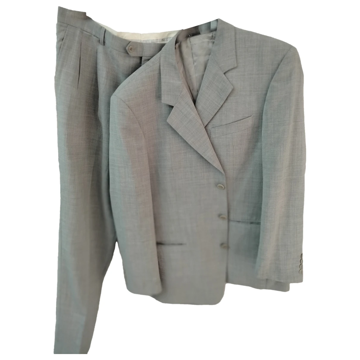 Pre-owned Valentino Wool Suit In Grey