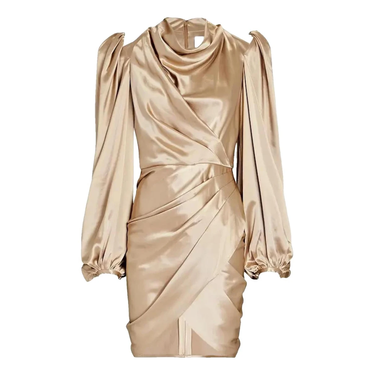 Pre-owned Acler Mini Dress In Gold