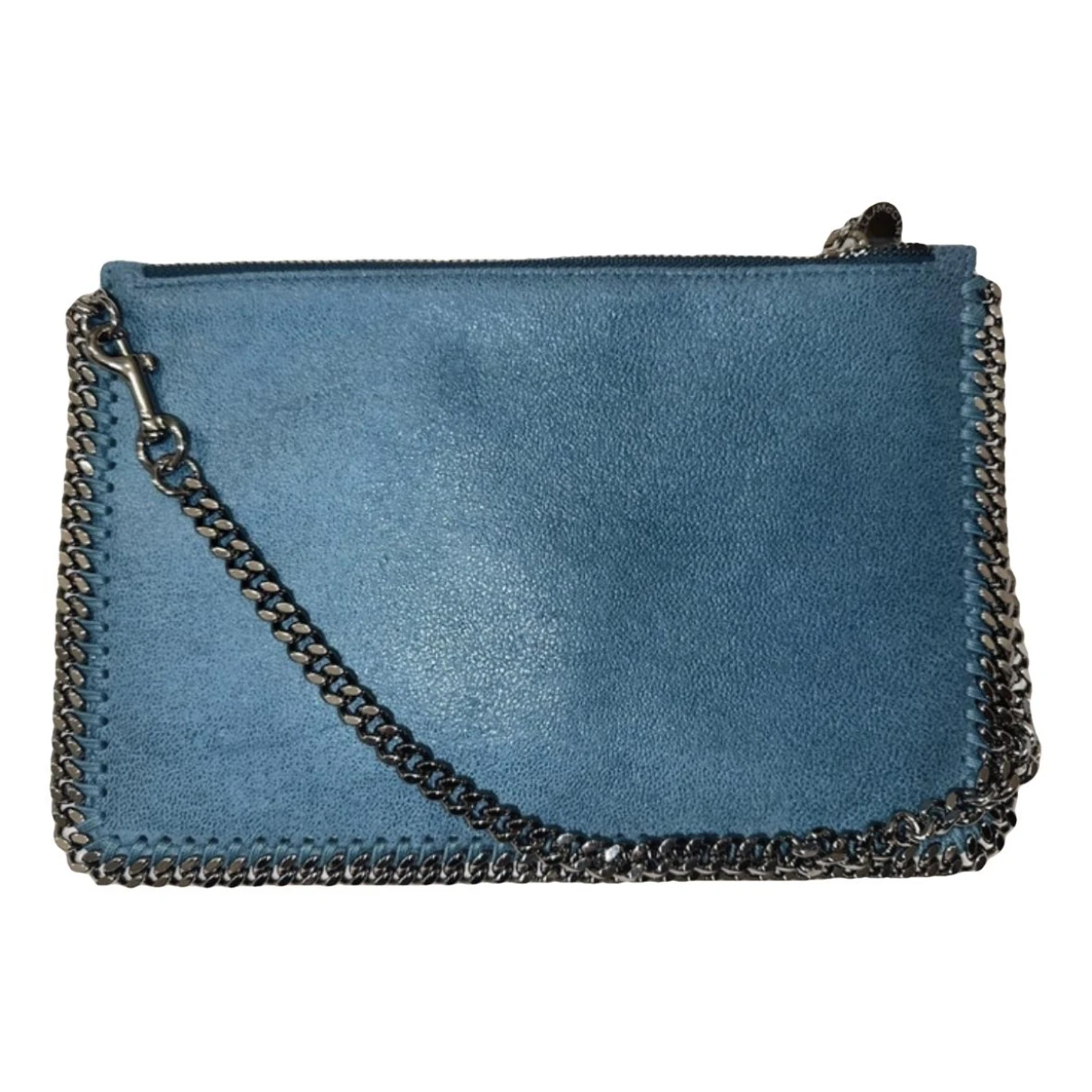 Pre-owned Stella Mccartney Falabella Vegan Leather Bag In Blue
