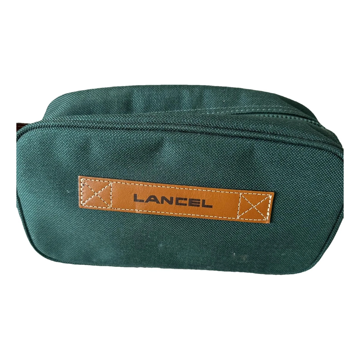 Pre-owned Lancel Cloth Small Bag In Green
