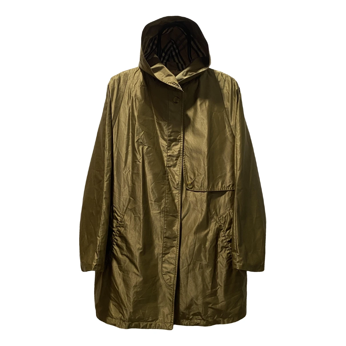 Pre-owned Burberry Trench In Yellow