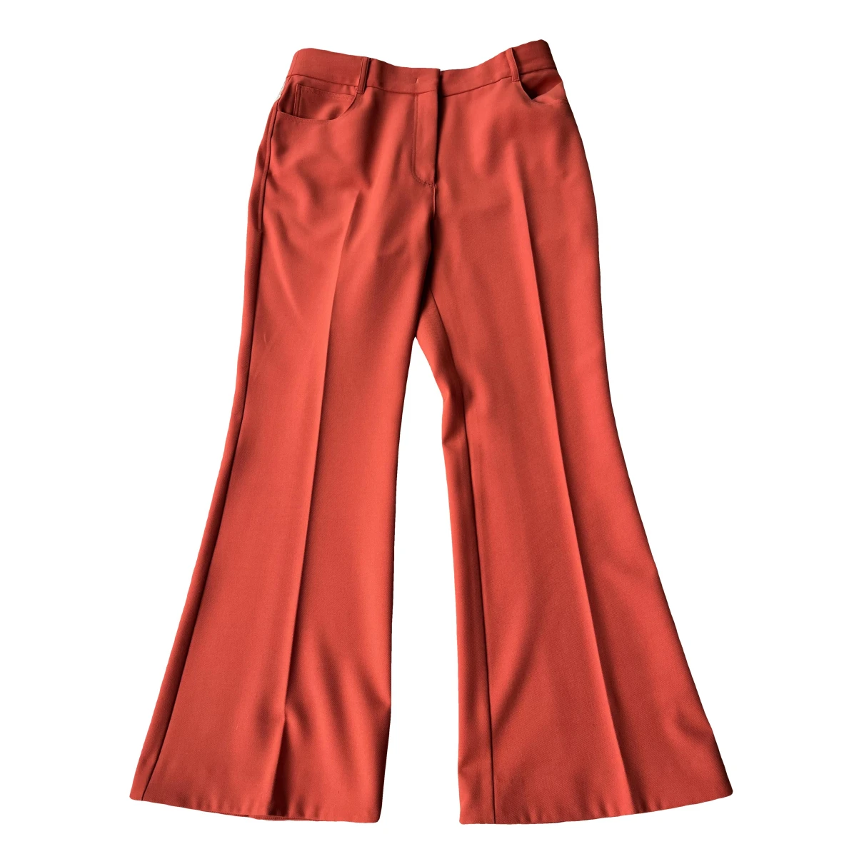 Pre-owned Stella Mccartney Straight Pants In Orange