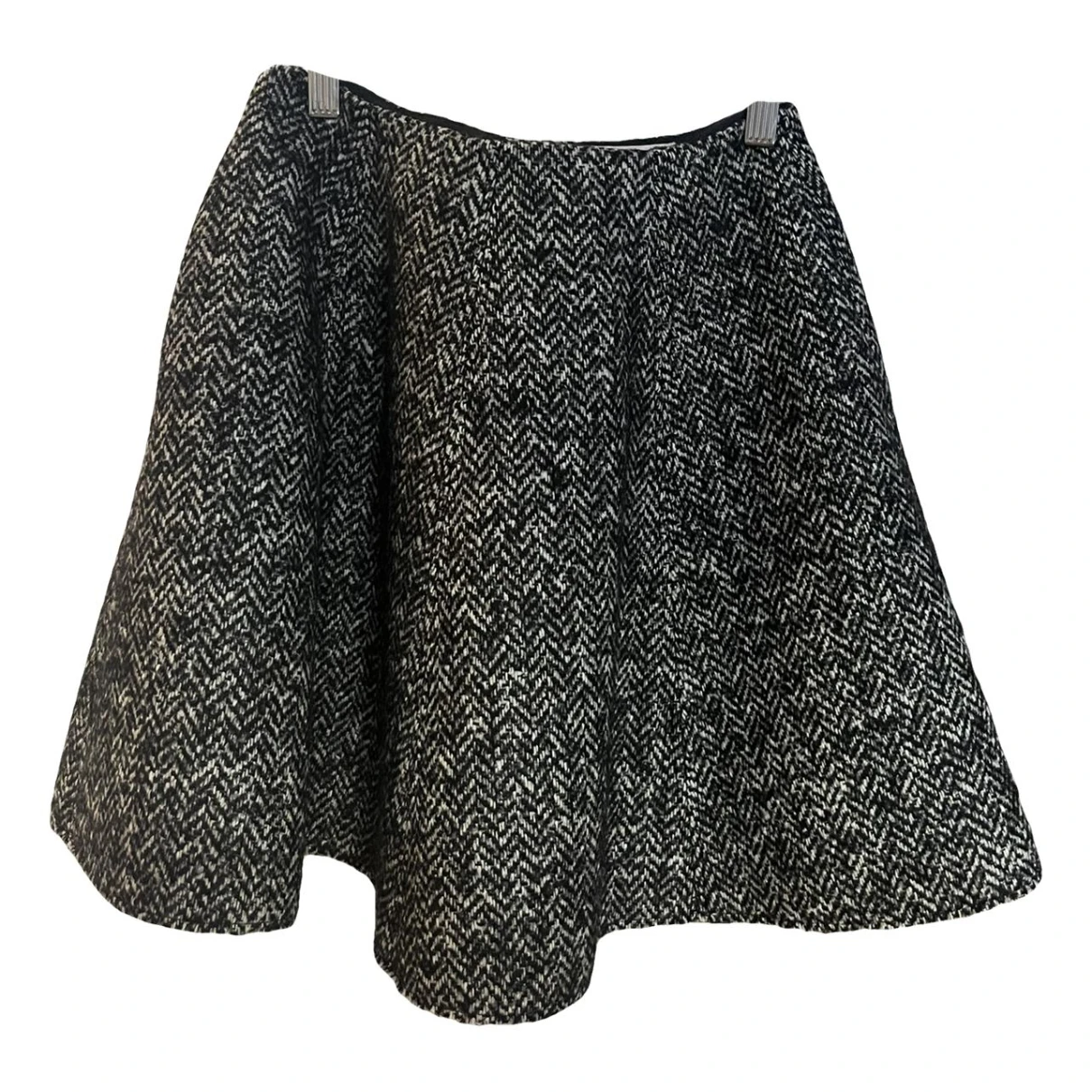 Pre-owned Msgm Wool Mini Skirt In Black