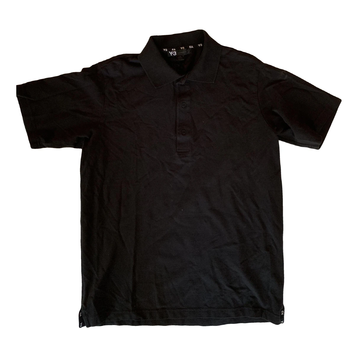 Pre-owned Y-3 Polo Shirt In Black