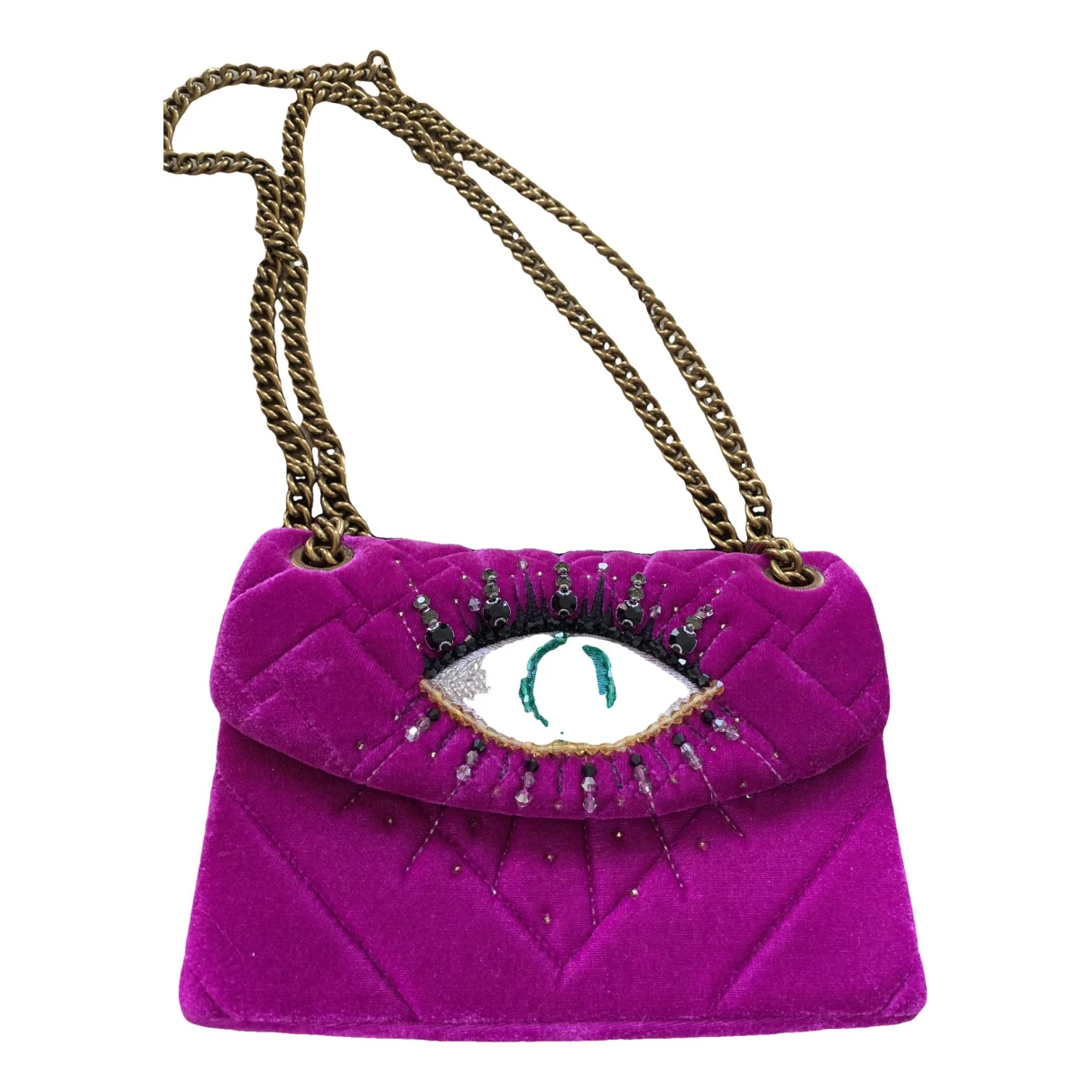 Pre-owned Kurt Geiger Handbag In Purple