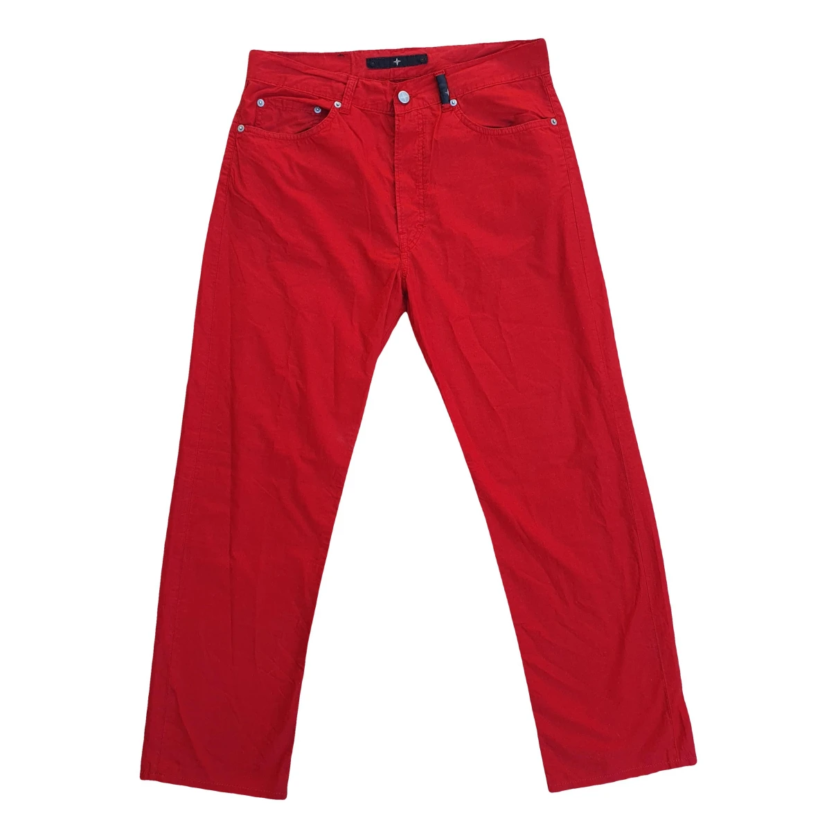 Pre-owned Stone Island Trousers In Red