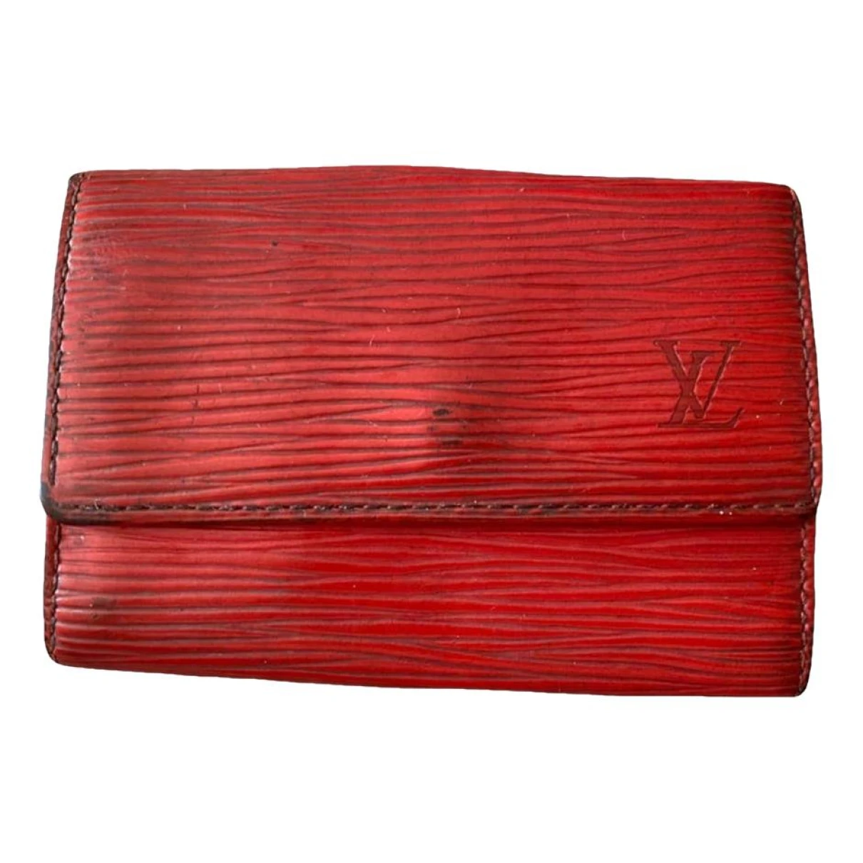 Pre-owned Louis Vuitton Leather Bag Charm In Red