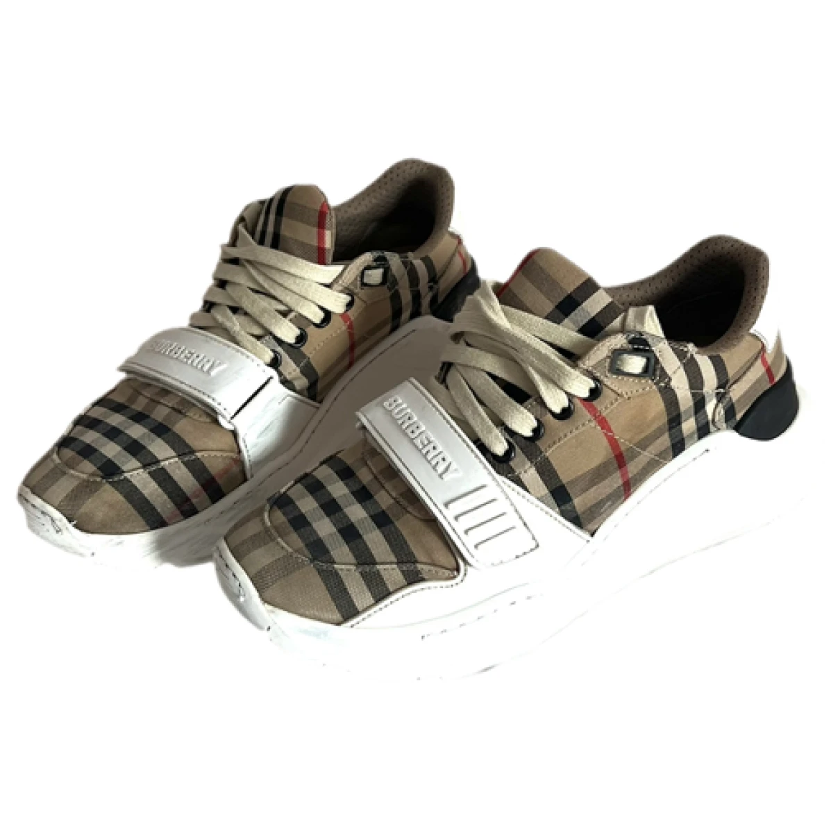 Pre-owned Burberry Flats In Beige