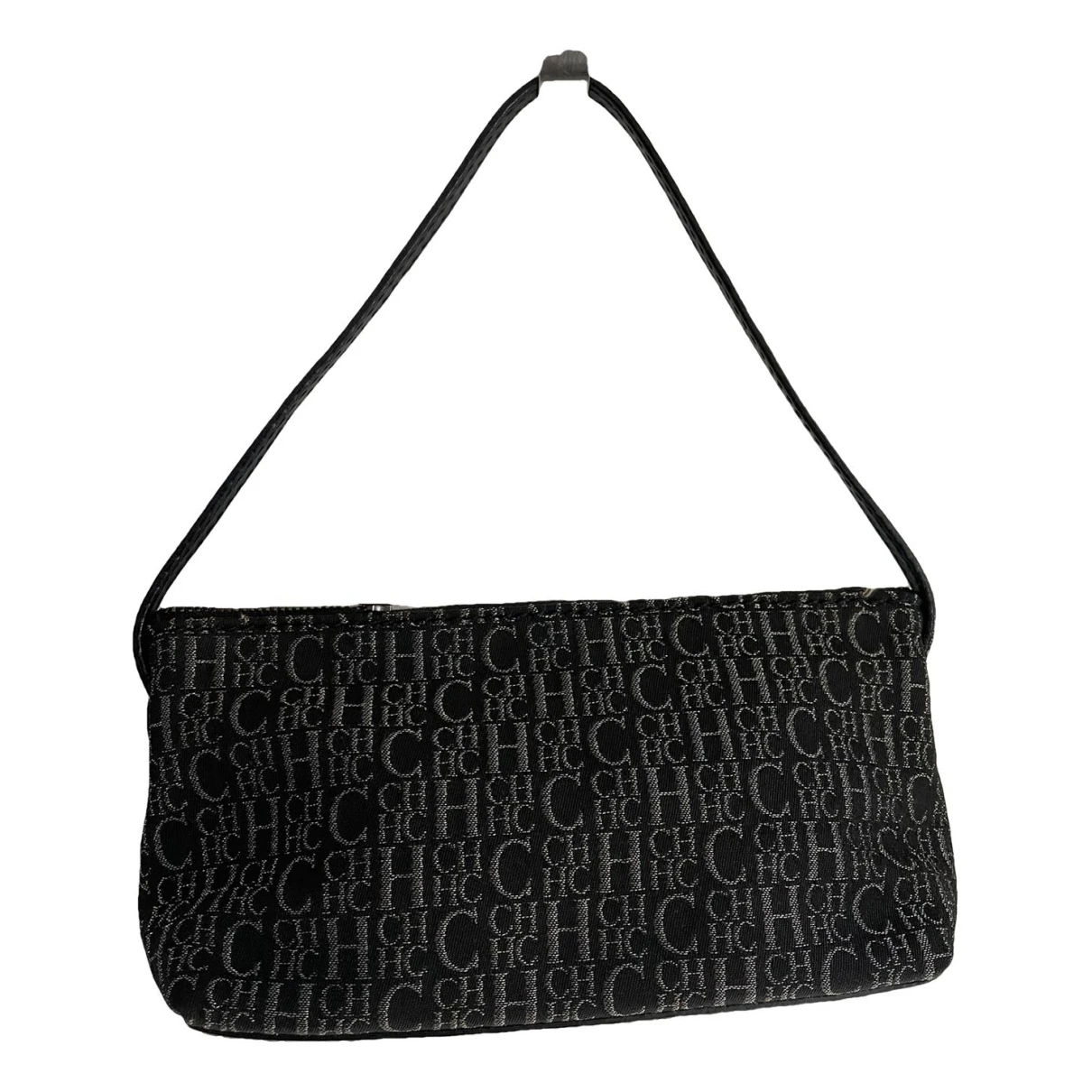 Pre-owned Carolina Herrera Cloth Handbag In Black