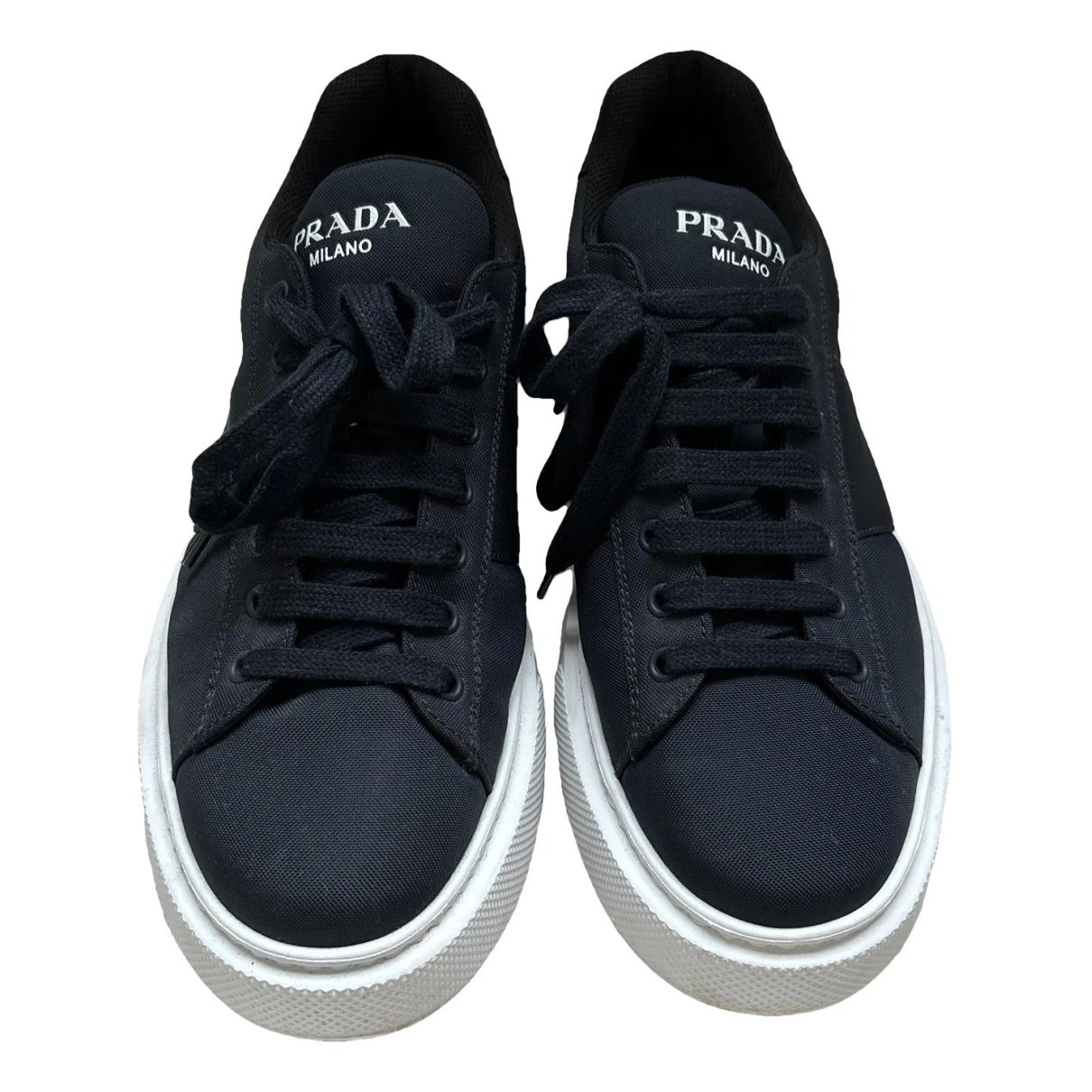 Pre-owned Prada Low Trainers In Blue