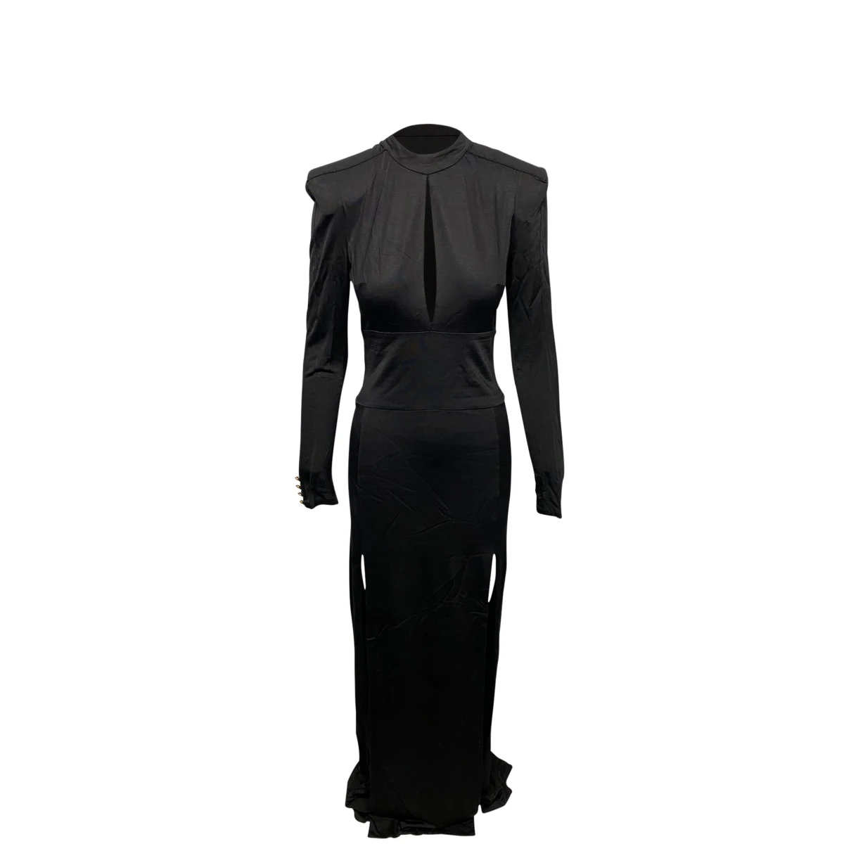 Pre-owned Balmain Mid-length Dress In Black